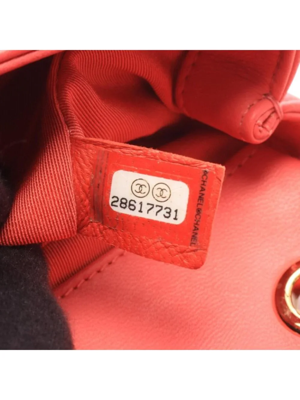Chanel Shoulder Bag Quilted Small Red Pink Leather Chain